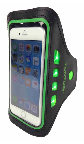 Tunturi Led Telefoon Sportarmband Groen 14TUSRU179