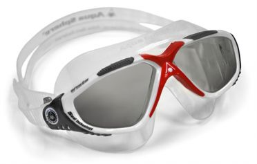 Aqua Sphere Vista donkere lens zwembril zilver/rood