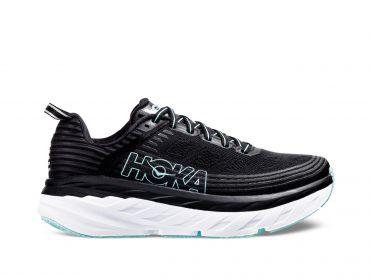 Hoka One One Bondi 6 hardloopschoenen zwart/wit dames