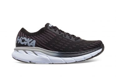 Hoka One One Clifton 5 Knit hardloopschoenen zwart/wit dames