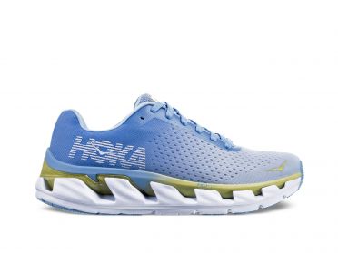 Hoka One One Elevon hardloopschoenen blauw/wit dames