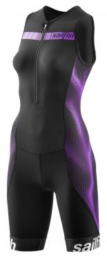 Sailfish Competition trisuit zwart/paars dames