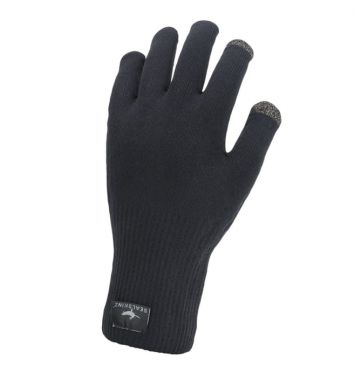 SealSkinz Anmer Ultra grip knitted fietshandschoenen zwart 