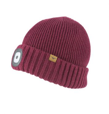 Sealskinz cold weather led beanie rood