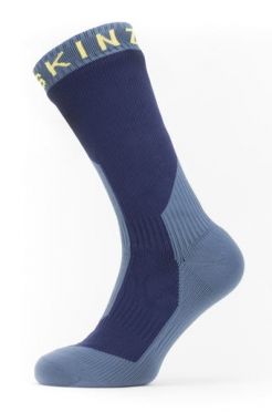 Sealskinz Extreme cold weather mid fietssok met Hydrostop Blauw