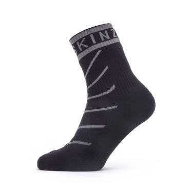 Sealskinz Warm weather fietssok met Hydrostop zwart/grijs