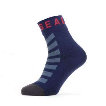 Sealskinz Warm weather fietssok met Hydrostop blauw/grijs