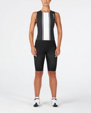 2XU Project X swim skin zwart/wit dames