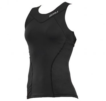 2XU Active mouwloos tri top zwart dames
