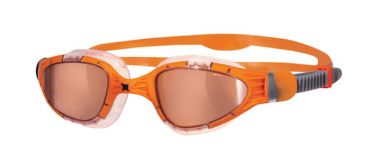 Zoggs Aqua flex Titanium oranje lens zwembril oranje