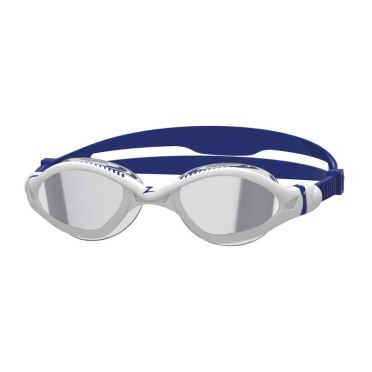 Zoggs Tiger LSR+ Titanium spiegellens zwembril blauw/wit 