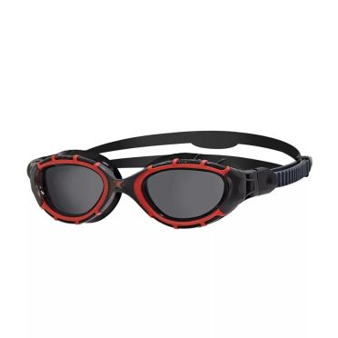 Zoggs Predator flex polarized zwembril zwart/rood 