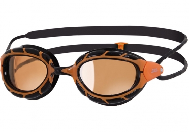 Zoggs Predator polarized ultra zwembril zwart oranje