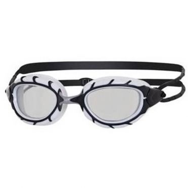 Zoggs Predator zwembril wit/zwart - donkere lens