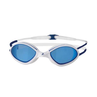 Zoggs Tiger blauwe lens zwembril wit 