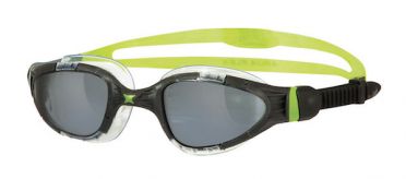 Zoggs Aqua flex Titanium donkere lens zwembril zwart/groen