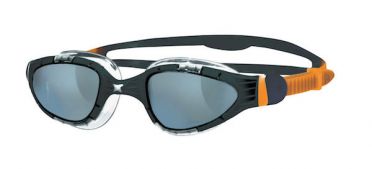 Zoggs Aqua flex donkere lens zwembril zwart/oranje