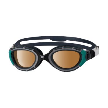 Zoggs Predator flex polarized zwembril zwart/groen 