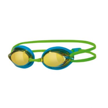 Zoggs Racepex zwembril groen/blauw spiegellens