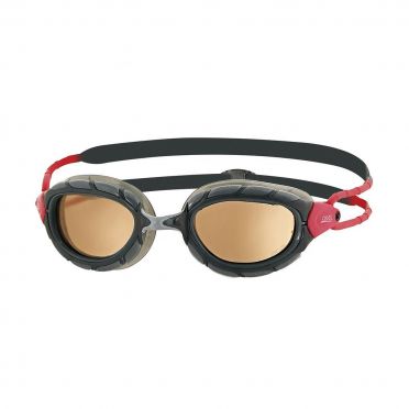 Zoggs Predator polarized ultra zwembril zwart/rood