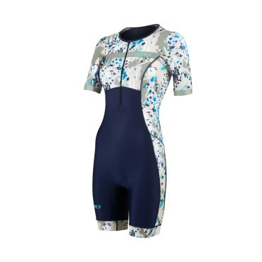 Zone3 Activate plus korte mouw trisuit Sand Storm dames 