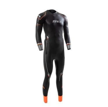 Zone3 Aspire thermal fullsleeve wetsuit zwart/oranje heren 