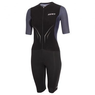 Zone3 Aeroforce X korte mouw trisuit zwart/grijs dames