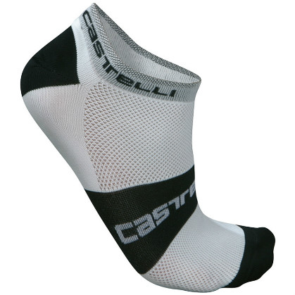 Castelli Lowboy sock wit/zwart heren fietssokken 7069-001 2015 CA7069-001(2015)