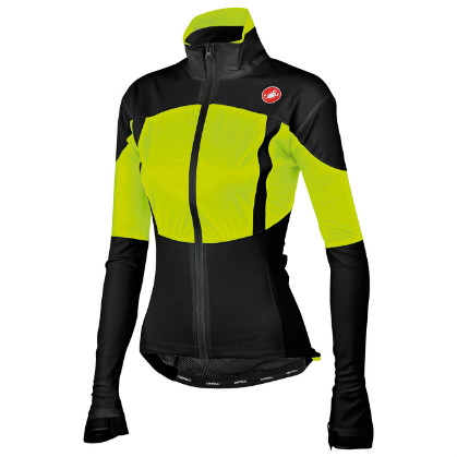 Castelli Confronto W fietsjack zwart/geel-fluo dames 13072-321 CA13072-321