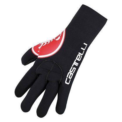 Castelli Diluvio glove zwart/rood heren 14536-123 CA14536-123-01
