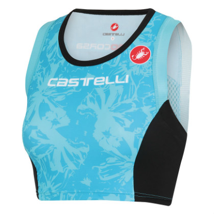 Castelli Free W tri short top aqua dames 13074-066 CA13074-066