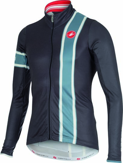Castelli Storica jersey FZ antraciet/blue stone heren 15532-009 CA15532-009