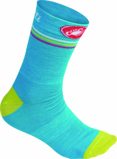 Castelli Atelier 13 fietssokken turquoise dames 15569-051 CA15569-051