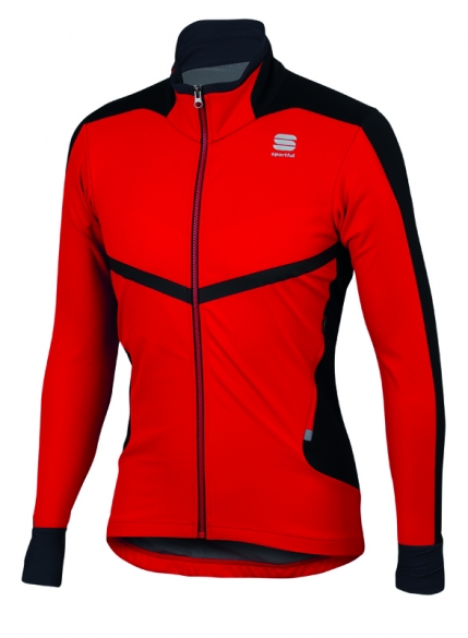 Sportful Pordoi windstopper fietsjack rood heren 1101697-567