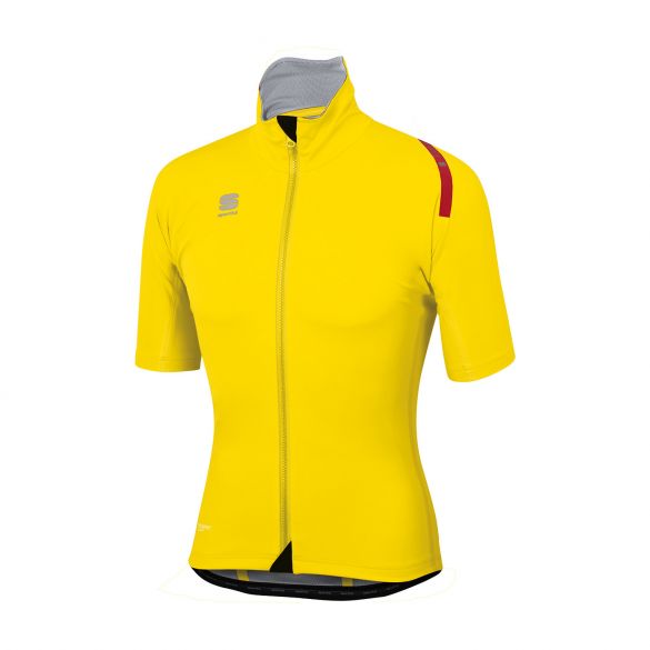 Sportful Fiandre extreme korte mouw jacket fluo geel heren 1101801-091