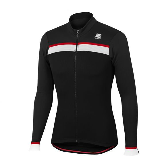 Sportful Pista thermal fietsshirt lange mouw zwart heren 1101825-002
