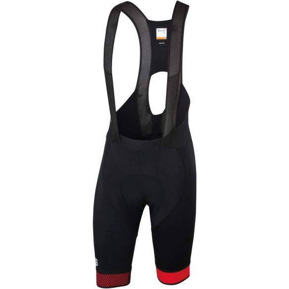 Sportful Bodyfit pro 2.0 bibshort zwart/rood heren 1101993-567
