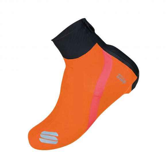 Sportful Fiandre overschoen zwart/oranje 1119550-850