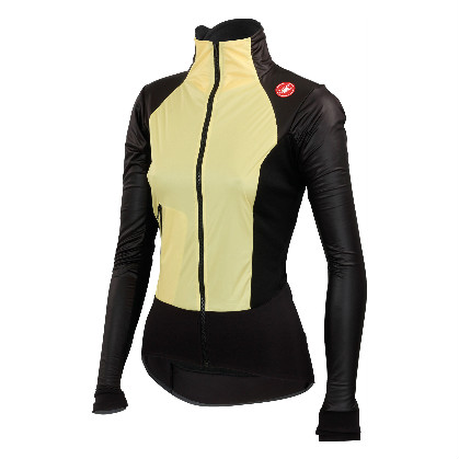Castelli Cromo light W fietsjack geel/zwart dames 14555-030 CA14555-030