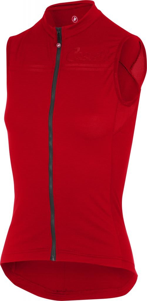 Castelli Promessa fietsshirt mouwloos rood dames 18091-023