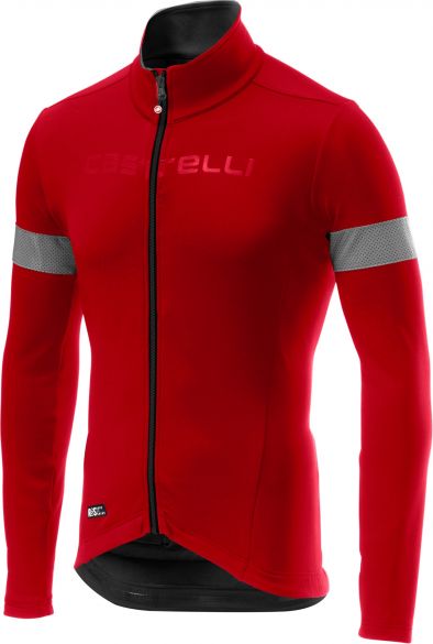 Preek meerderheid Verwarren Castelli Nelmezzo ros lange mouw fietsshirt rood heren kopen? Bestel bij  triathlon24.be