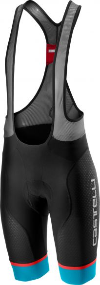 Castelli Free aero race 4 bibshort kit fietsbroek zwart/sky-blauw heren 19005-086