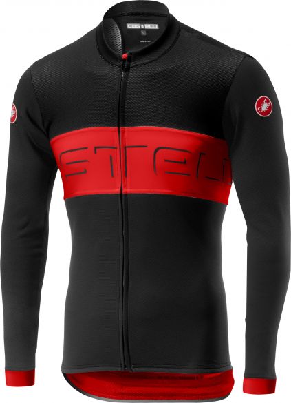 Castelli Prologo VI FZ fietsshirt lange mouw zwart/rood heren 19016-231