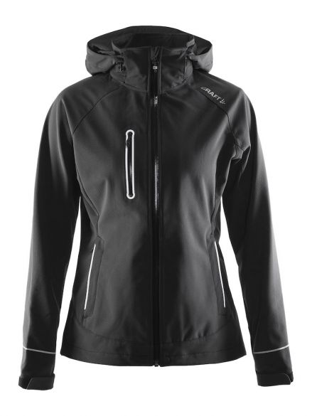 Craft Cortina soft shell winterjas zwart dames 1903555-9999