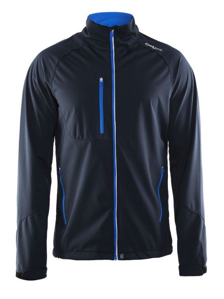 Craft Bormio soft shell winterjas blauw/navy heren 1903556-2395-vrr