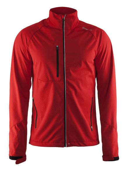 Craft Bormio soft shell winterjas rood heren 1903556-2430
