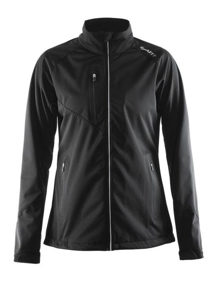 Craft Bormio soft shell winterjas zwart dames 1903557-9999-vrr