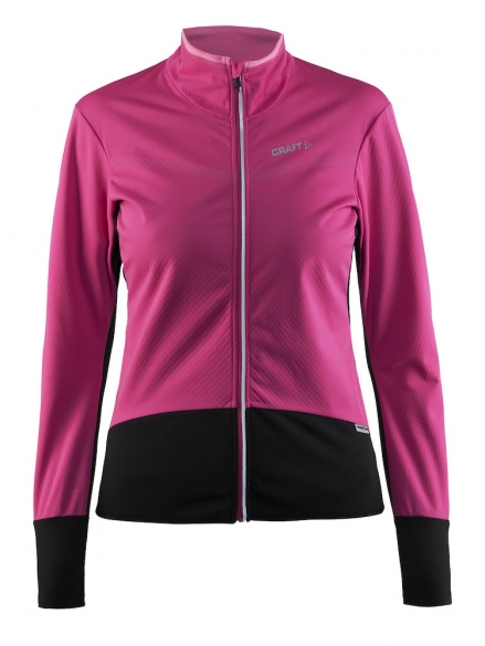 Craft Belle thermo windjersey roze/zwart dames 1903676-2403