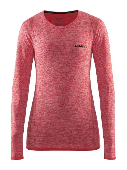 Craft Active Comfort lange mouw ondershirt rood dames 1903714-1452