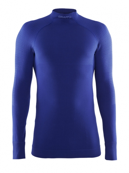 Craft Keep Warm half polo long sleeve ondershirt blauw heren 1903721-1344